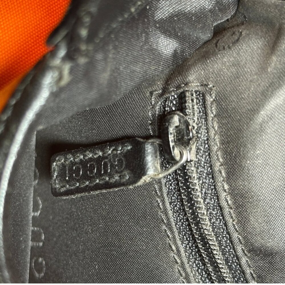 1999 Gucci Tom Ford Jackie Hobo – Bold Orange Nylon & Leather - Picture 8 of 13